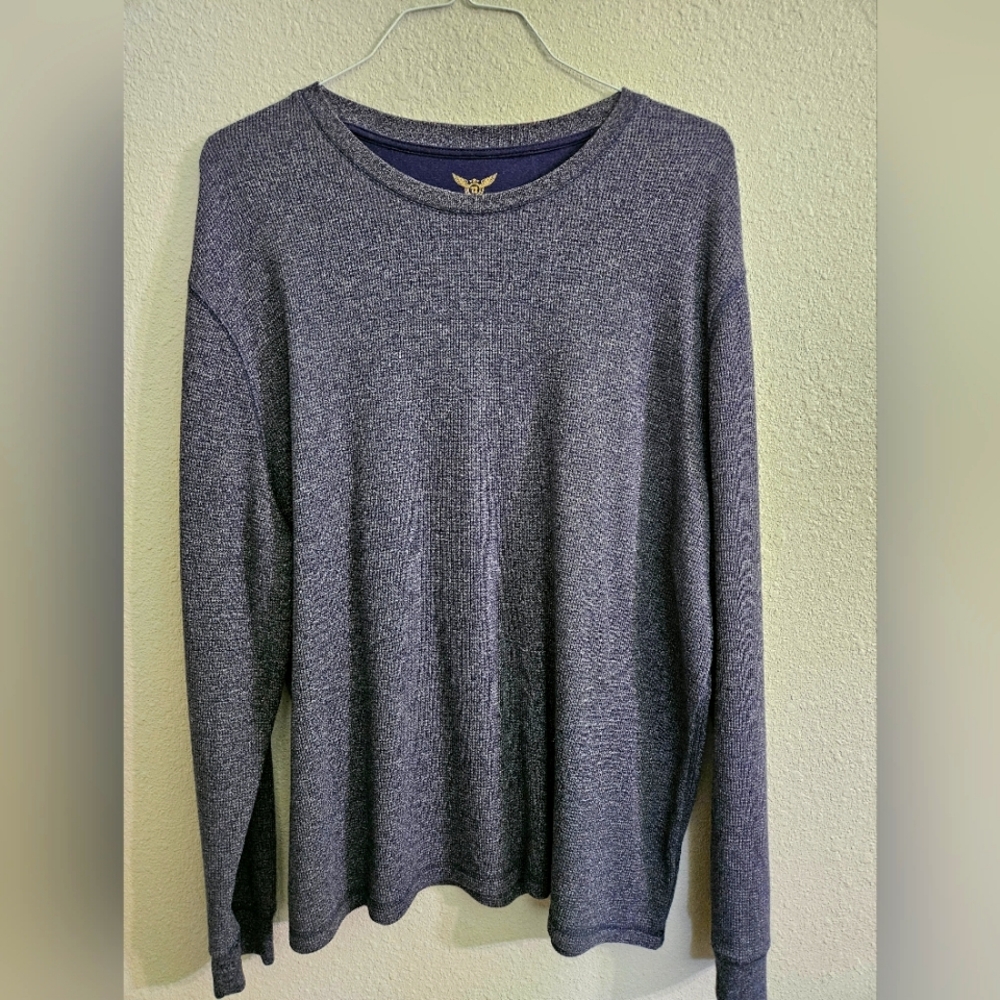 Faded Glory Men's Waffle-Knit Long-Sleeved tee 2XL